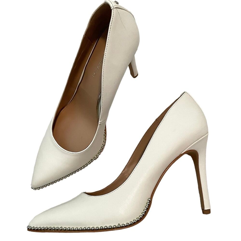 BCBGeneration White Heels with Studded Detail - Picture 11 of 11